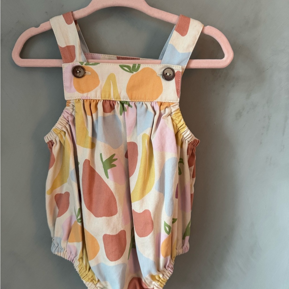 Wild Wawa Colorful Fruit Print Baby Romper